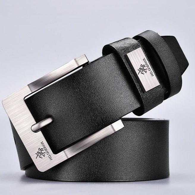 Cinto Masculino de Couro Legítimo Buckled